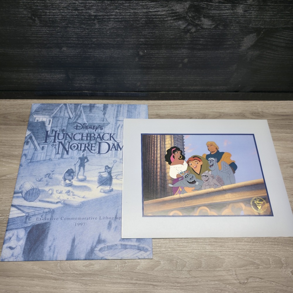 Disney Store Exclusive Vintage The Hunchback Of Notre Dame Lithograph